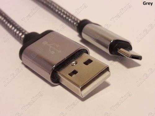 Braided micro-USB Fast Charging Cable (2m, 2.1A)(Local Stock)