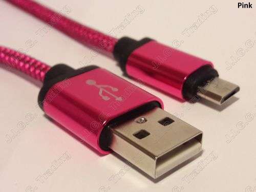 Braided micro-USB Fast Charging Cable (2m, 2.1A)(Local Stock)
