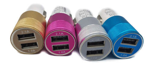 5 x 2-PORT USB CAR CHARGER (IN STOCK) (FREE SHIPPING for main centers)