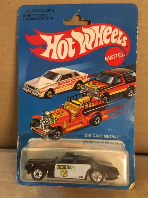 Hot Wheels Original 1982 HOTWHEELS SHERIFF PATROL BLACK WALL