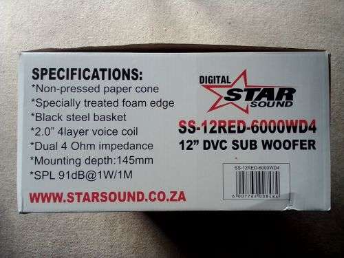 Digital Starsound 12` DVC Subwoofer
