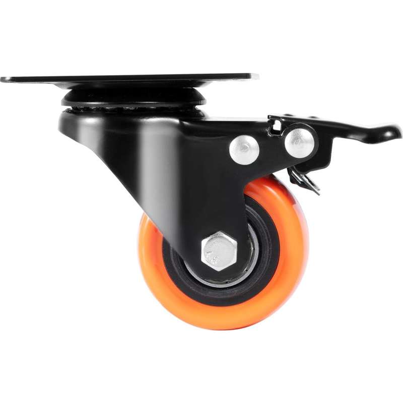Caster Wheels, (Lockable)  50mm Swivel Plate Casters, Heavy Duty (68kg weight) For Cart, workbench