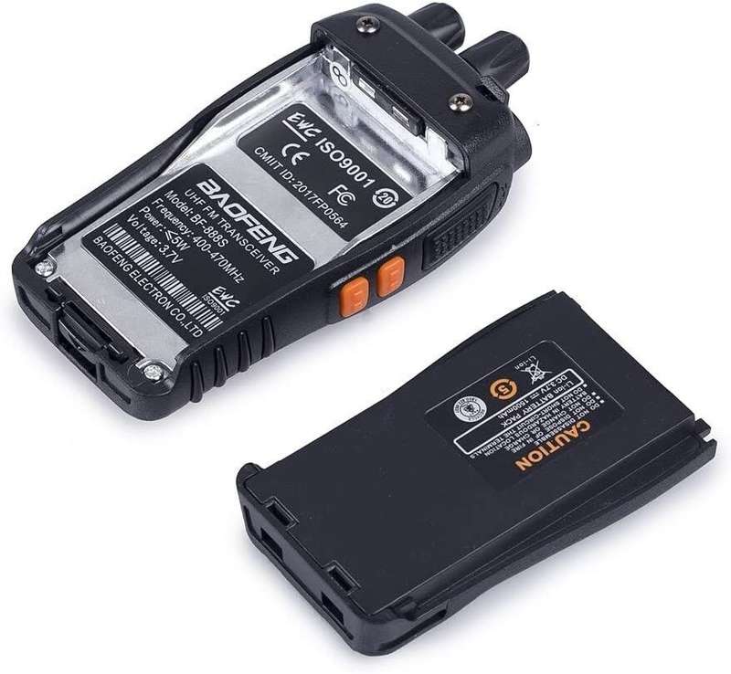 2 PCS Two way radio, BF 888S Walkie Talkie UHF 400 470MHz Long Range 5W Handheld