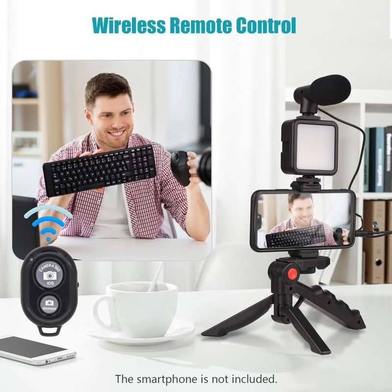 Video Making kit / Vlogging Selfie kit / Video Photo kit / Phone Vlogging Selfie light kit for