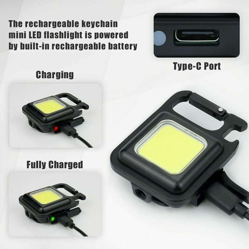 LED Keychain Light USA Rechargeable Multifunction / Key Chain light / Key Light / Pocket Keychain