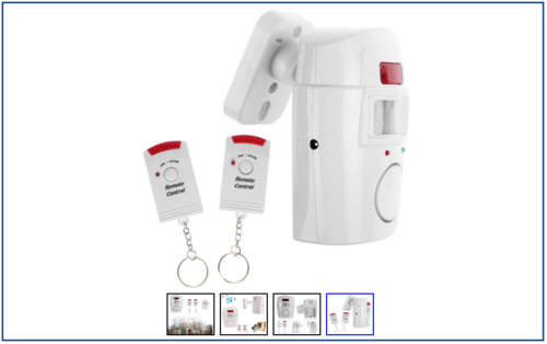 Motion Sensor Alarm Infrared Remote Control Home Security (FREE POSTAGE)