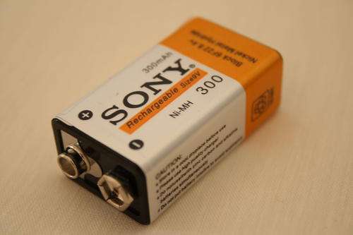 2 pcs - 9V 300mAh - Ni-MH Rechargeable Battery
