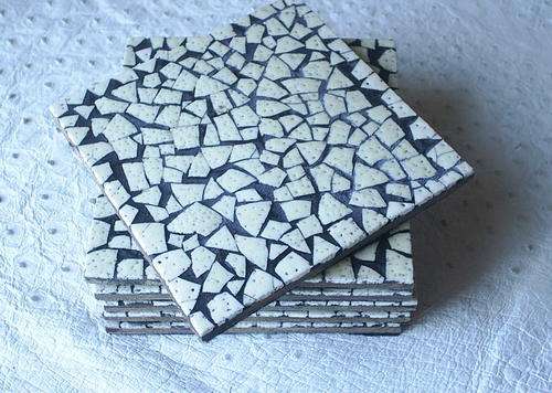 6 Ostrich Eggs Shells Coasters