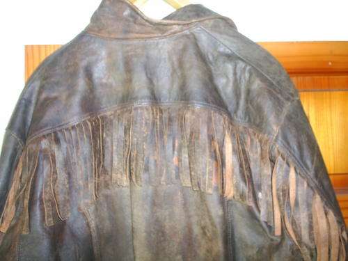 Genuine Leather Cowboy Tassle Jacket