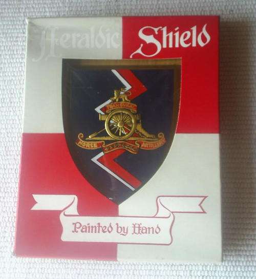 Hand Painted Shield - Transvaal Horse Artillery Made in Great Britain