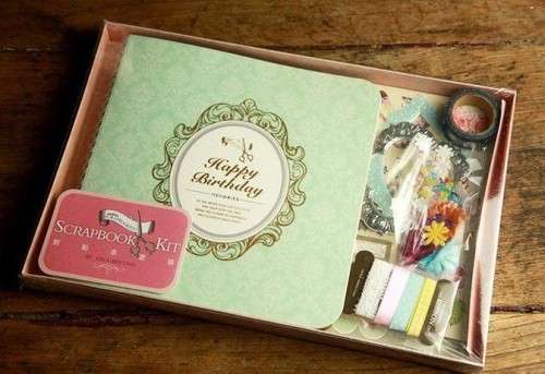 Blue Scrapbooking Kit