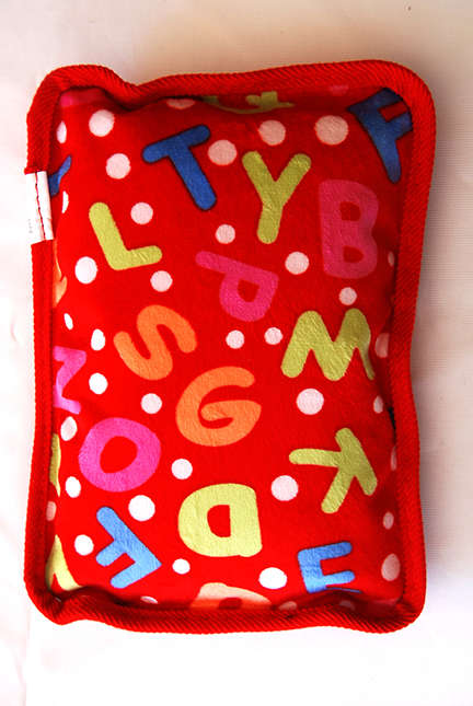 Electric Hot-water Bottle - Red Sport / Alphabet / Dog. SOFT!