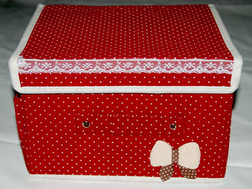 Beautiful Canvas Organizer Storage Box!! (MAROON/BLUE/NAVY/BROWN)