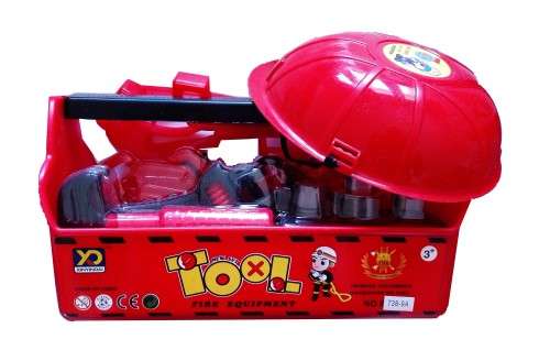 Little Hands Toolbox with Helmet & Belt - Set A (14 Piece)