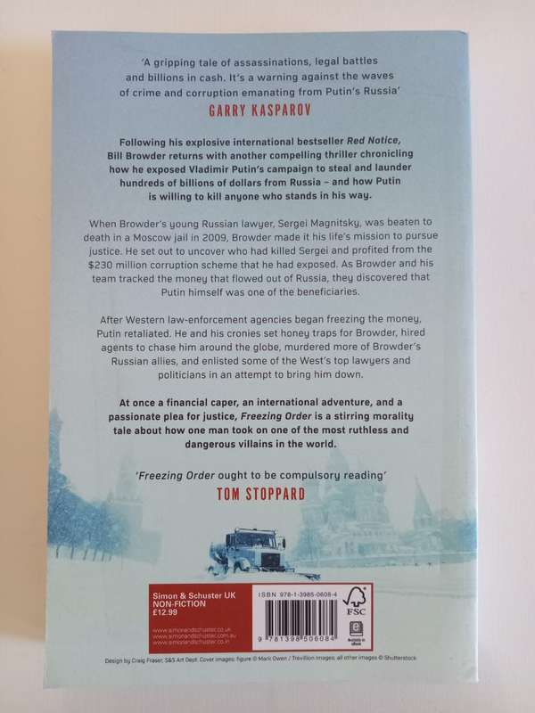 Bill Browder - Freezing Order