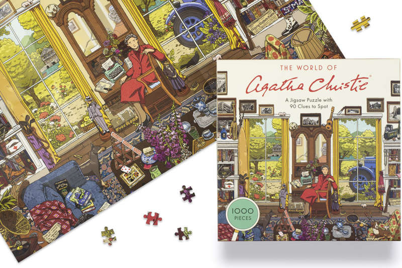 The World of Agatha Christie 1000 Piece Puzzle: 1000-piece Jigsaw with 90 Clues to Spot