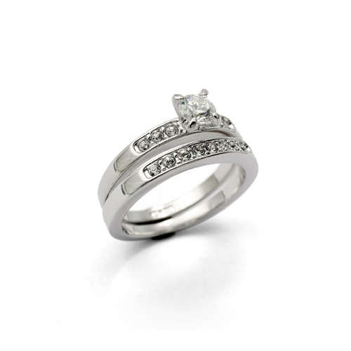 WOW WOW WOW!!! STUNNING RING SET, STONE SIZE 0,6CM,  RING SIZE 16mm
