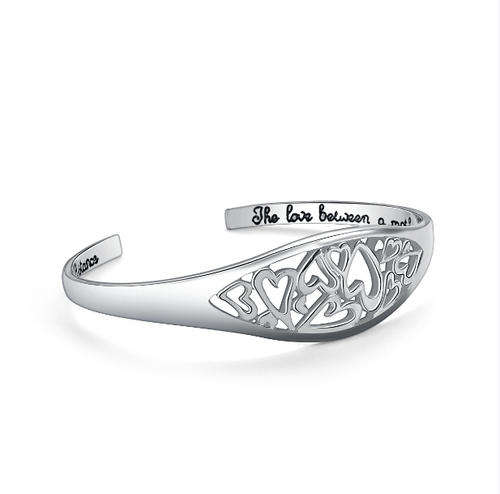 "The Love between A Mother and Daughter Knows no distance" Bracelet #B1