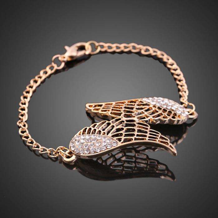 Exquisite Angel Wings Shape, Shining Rhinestone Bracelet