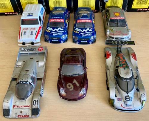 SLOT CAR JOB LOT OF BODIES AND CHASIS