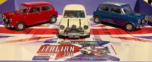 SCALEXTRIC ITALLIAN JOB THREE CAR SET LIMITED EDITION OF 4000 UNITS WORLDWIDE