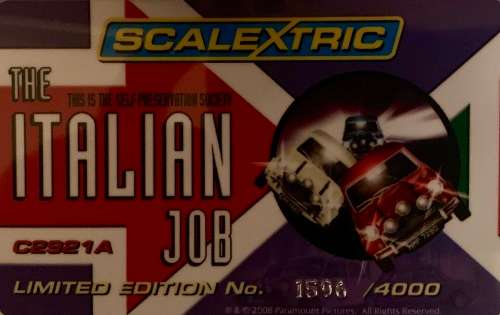 SCALEXTRIC ITALLIAN JOB THREE CAR SET LIMITED EDITION OF 4000 UNITS WORLDWIDE