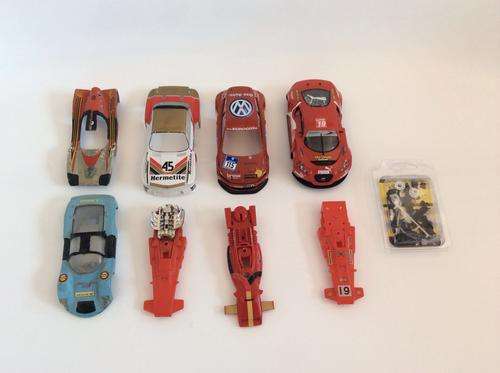 Vintage scalextric / scalextric slot car bodies and miscellaneous spares at R1 START