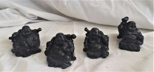 Resin Set Small Laughing Buddah Ornament