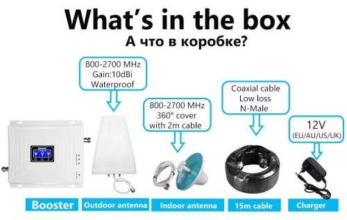 Signal Booster Cell phone amplifier2G/3G/ 4G booster