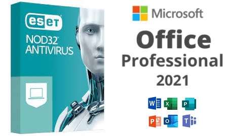 Office 2021 + Eset Nod 32 Antivirus 1 pc 1 year COMBO