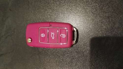 VWy  Polo / Golf 3 Button High Quality  Waterproof Key Shell ( Pink )