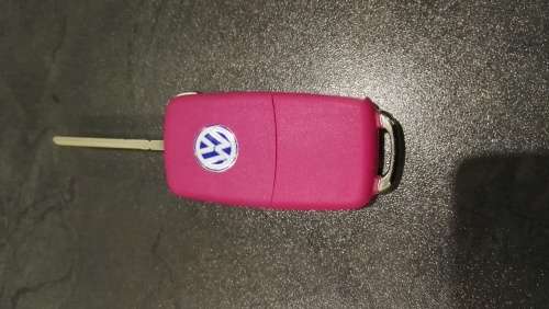 VWy  Polo / Golf 3 Button High Quality  Waterproof Key Shell ( Pink )