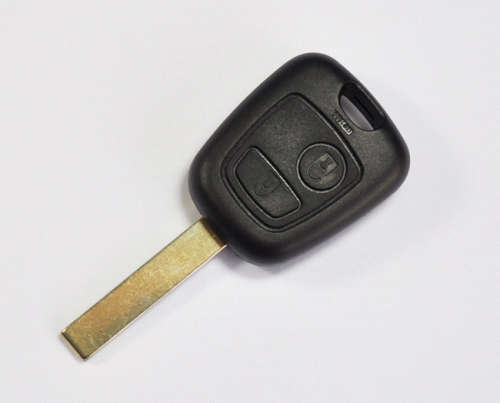 Peugeot 2 Button Remote Key Blank With 407 Blade