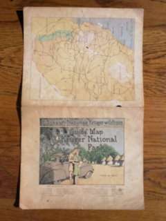 1948 GUIDE MAP TO KRUGER NATIONAL PARK