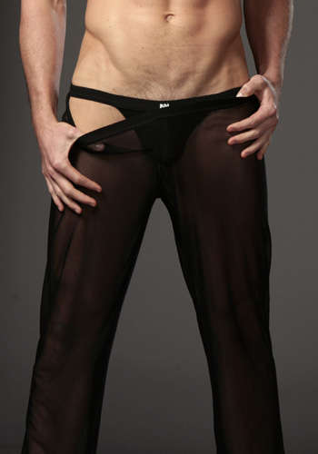 Black Sheer Pants