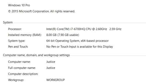 ASUS X550VX Core i7 Gaming Laptop 8GB RAM