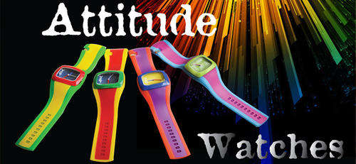 ATTITUDE NEON COLORED UNISEX WATCH