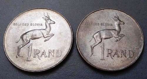 1966 RSA SILVER R1 (Afrikaans & English) (Uncirculated) (BID PER COIN TO TAKE BOTH)