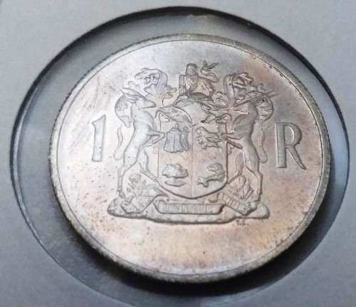 1969 RSA SILVER R1 (Afrikaans & English - Eben Donges) (Uncirculated) (BID PER COIN TO TAKE BOTH)