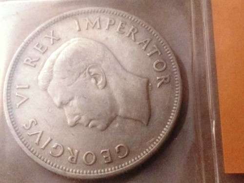 1937 Collection of Union of South Africa: incl SILVER HALF CROWN + TWO + ONE SHILLING