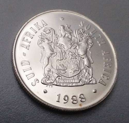 1988 R1 - 150 year GROOT TREK anniversary coin - 15 gram (80% SILVER) - UNC in SA MINT BOX