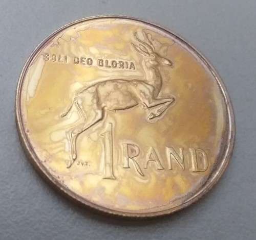 1971 SA Long Proof Set with SILVER 15g One Rand (no gold) - GOLDEN TONED SPRINGBOK!!!