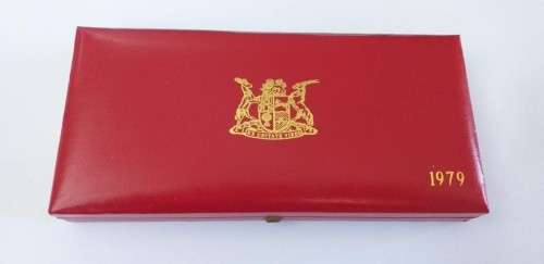 1979 Long Proof Set with SILVER ONE RAND 15g (80) (no gold)