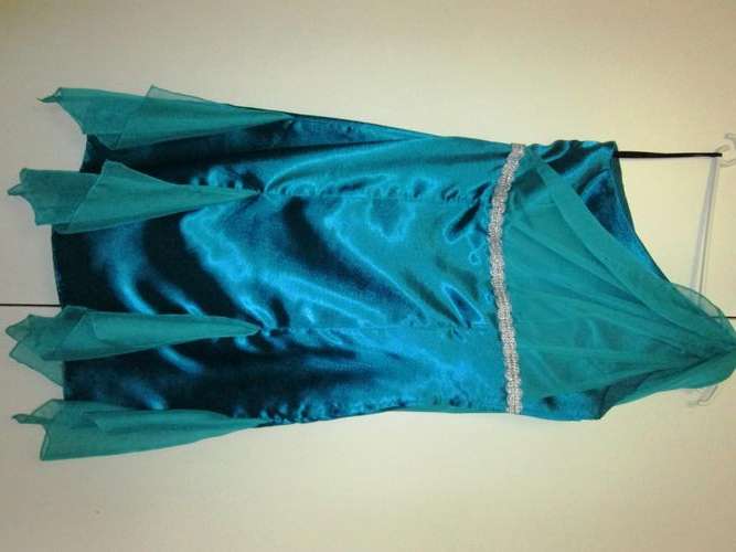 Beautiful teal cocktail dress