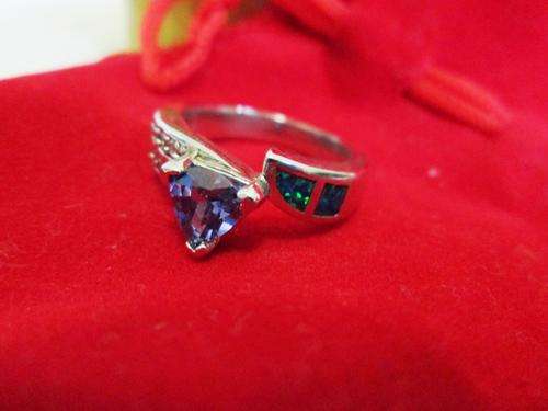 Amethyst and Opal Ring