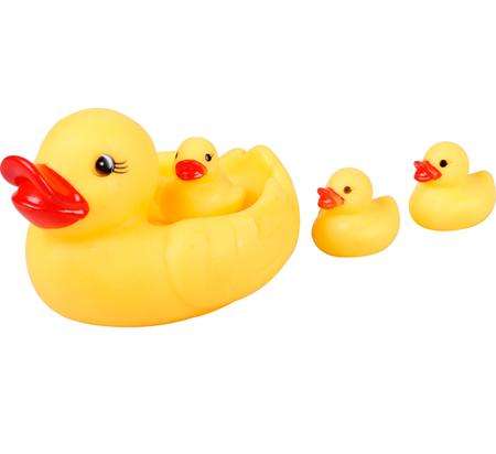 HAPPY MAMA DUCK with BABIES. 4 PCE