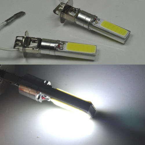 2x H3 High Power 2 COB LED Head Light bulbs