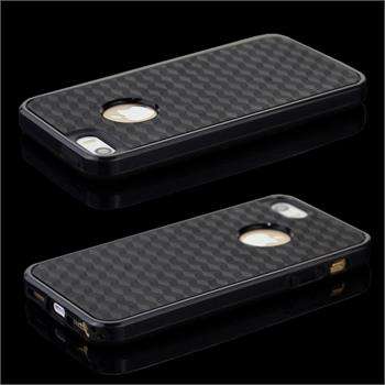Full Back and Side Silicone Case Cover with 3D Effect for Apple iPhone 5 5S Black