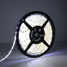 Cool White Waterproof Flexible 300 LED Strip Light with transformer