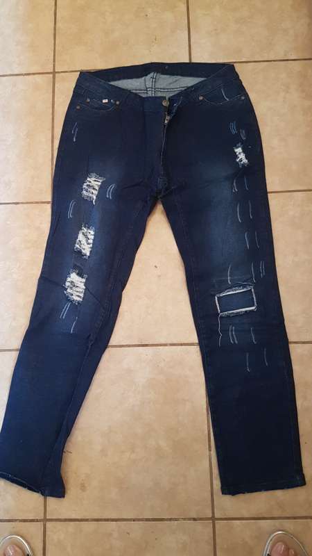 Navy Freyed Jeans  ******SA Size 44*********
